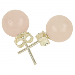 Boucles d'oreilles en quartz rose